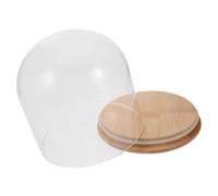 iplusmile Glass Dome With Base Transparente para Decoración Diy Protector de Alta para Flores Soporte Estable para Exhibición y Manualidades
