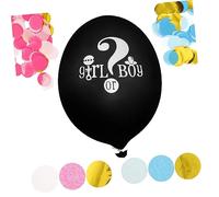 iplusmile Globos Para El Género De Niño o Niña Globos De Látex Decoraciones Para Fiestas Con Confeti Para Revelación De Género