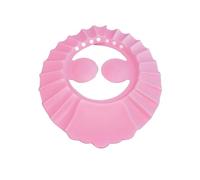 iplusmile Gorro de Baño Infantil Ajustable con Almohadillas Protectoras para Oídos Gorra de Ducha para Bebés Suave y Ligero Color Rosa para Ojos y Oídos Baño