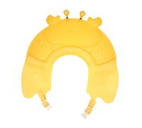 iplusmile Gorro de Ducha Ajustable para Gorro Baño Niña con Visera Elevada Protección Ojos al Lavar Cabello Flexible y Fácil de Llevar Color Limón para Bebés y Pequeños