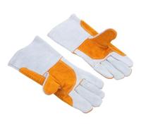 iplusmile Guantes de Soldadura Mig de Piel de Vaca Resistentes al Calor