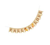 iplusmile Guirnalda de Banderines de Lino para Boda Decoración de Fiesta Resistente y Fácil de Colgar Bandera de Celebración para Compromisos y Ducha Nupcial