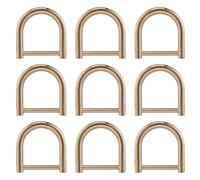 iplusmile Hebilla de Anillo en D Dorado de Aleación de Zinc para Correas de Bolso y Mochila, Accesorios Duraderos para Ajuste y Embellecimiento Diy, Pack de 4 Piezas