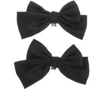 iplusmile Hebilla de Zapatos de Lazo Negro Diseño Clip para Decoración Elegante y Delicada en Botas y Zapatos para Graduación y Compromiso
