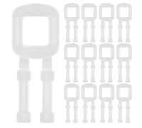 iplusmile Hebillas De Plástico, 100 Unidades Clips De Embalaje Manual Hebillas Mano De Plástico, Para Embalaje Y Envío De Flejes