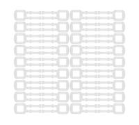 iplusmile Hebillas de Polipropileno para Flejado de Cajas 64 MM, 100 Piezas Transparentes Clips para Equipo Manual de Embalaje en Logística