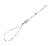 iplusmile Herramienta de Lectura de Torá de Metal con Cadena Apuntador para Escrituras Accesorio Decorativo para Hogar y Escuela para y Judíos Plateado con Cabeza de