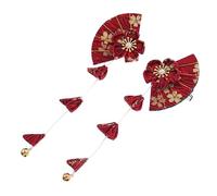 iplusmile Horquilla Pelo Japonesa en Tela y Aleación de Zinc, Accesorio Elegante Forma de Abanico para Niñas Adecuado para Bodas y Fiestas de Mascarada