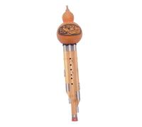 iplusmile Hulusi chino hecho a mano de bambú, instrumento musical étnico tono C, fácil de tocar, para principiantes y amantes del arte sonoro