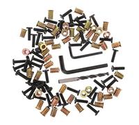 iplusmile Insertos Roscados para Muebles de Madera Insertos y Tuercas para Muebles de Metal Rosca Interior 1/4-20, Ocultos Madera, para Escritorios de Oficina y Talleres