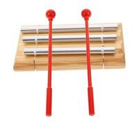 iplusmile Instrumento de Percusión de Madera de Tres Tonos para Meditación y Aula Campana de Mano Segura y Duradera con Herramienta Mindfulness para Yoga y Enseñanza Escolar