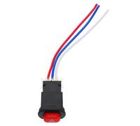 iplusmile Interruptor de Luz de Emergencia para Motocicleta Mando Resistente Botón Pulsador Doble Flash para Scooter y Bicicleta Eléctrica Compacto y Duradero
