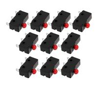 iplusmile Interruptor límite miniatura 10pcs microinterruptor fin carrera con clavijas, micro switch sensible para electrodomésticos, fácil instalación y mantenimiento, compatible con TV y PC