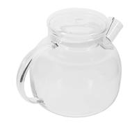 iplusmile Jarra de Vidrio de Borosilicato con Jarra Grande para Frío Agua y Jugos Hervidor Tapa Transparente para Infusiones y Bebidas Caseras