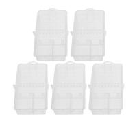 iplusmile Jaula para Apicultores Transparente de Doble Cámara Caja de Cría para Apicultura 5 Piezas Suministros para Transporte de Reinas Ventilación Óptima Uso Profesional y Hobby