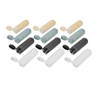 iplusmile Juego de 12 Botellas Exprimibles de 60 Ml para Loción y Crema Facial, Material Resistente PE PP, Portátiles para Kit de Aseo Personal Masculino en Viajes