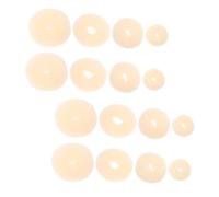 iplusmile Juego de 16 Anillos Donut para Hacer Moños Rápidos, Accesorios de Cabello Reutilizables para Niñas y Mujeres en Danza y Ballet