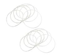 iplusmile Juego De 2 Accesorios Para Guitarra De Nailon Con Cuerda Plateada Transparente Y Calibre Ligero Con Extremos De Amarre De Nailon Plateado Para Guitarra Clásica Calibre Ligero