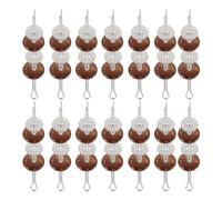 iplusmile Juego de 20 Conjunto de Articulaciones Giratorias para Muñecos de Oso de Peluche, Piezas de Metal y Cáscara de Coco, Resistentes y Flexibles para Proyectos DIY