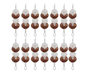 iplusmile Juego de 20 Conjunto de Articulaciones Giratorias para Muñecos de Oso de Peluche, Piezas de Metal y Cáscara de Coco, Resistentes y Flexibles para Proyectos DIY