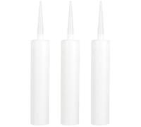 iplusmile - Juego de 3 tubos de calafateo vacíos reutilizables de goma, cartuchos recargables para masilla recubiertos y reparación de grietas de azulejos de ventanas - Herramientas prácticas para