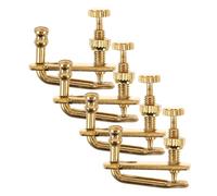 iplusmile Juego de 4 Piezas Microafinadores de Violín 1/2 y 1/4 en Metal Dorado Ajuste Preciso y Fácil Instalación para Violines de Principiantes y Expertos