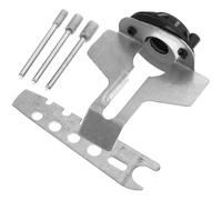 iplusmile Juego de Afilado para Motosierra Eléctrico Guía de Ángulo, Piedra de Afilar y Accesorios para Herramientas Rotativas, Kit para Afilar Cadena y Cuchillas, Color Negro, Uso en