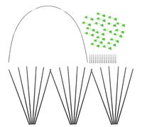 iplusmile Juego de Aros para Invernadero Diseño Multifuncional y Materiales Resistentes, Marco Ajustable de Plástico para Túnel de Cultivo en Jardín, Accesorios Clips y Conectores