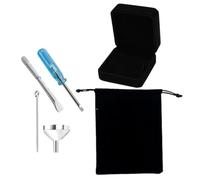 iplusmile Juego de Mini Embudos Accesorio Compacto y Práctico Fácil de Usar y Transportar de Acero Inoxidable para Urna de Cremación y Joyería para Recuerdos