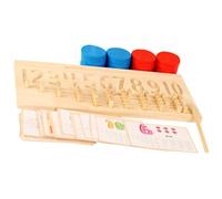 iplusmile Juego Educativo de Números de Madera para Preescolar Tablero Ranuras Cóncavas y Convexas Colores Brillantes Desarrollo Motricidad Fina y Pensamiento Lógico Juguete de