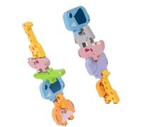 iplusmile Juguete de Aprendizaje Temprano de Bloques de Madera para Niños, Apilable y Equilibrado, Adecuado para Interacción Familiar y Desarrollo del Pensamiento