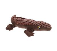 iplusmile Juguete de cocodrilo Que Suena Perro Animales de Peluche Masticar Juguete Peluche de cocodrilo de Peluche Perro de Juguete Divertido Perro de Juguete para Masticar Felpa Café