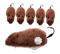 iplusmile Juguetes de Cuerda para Gatos Ratones de Peluche Mecánicos 6 Unidades Colores Aleatorios Juguetes Interactivos Antiestrés para Mascotas Domésticas Color Aleatorio