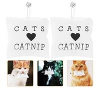 iplusmile Juguetes para Gatos Saco de Hierba Gatera, Resistentes a Arañazos, Hechos de Poliéster y Algodón PP, Paquete de 3 Unidades para Gatos y Gatitos de Interior Estilo Varios Estilos