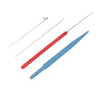 iplusmile Kit de 4 Agujas Hechas de Metal y Plástico para Coser y Apertura de Cuentas, Reutilizables y Fáciles de Enhebrar para Manualidades y Proyectos de Crochet