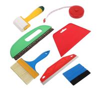 iplusmile Kit de 7 Herramientas para Aplicar Vinilos de Coche Espátula de Plástico Antirayaduras Diseño Ergonómico y Adaptable para Tintado de Ventanas y Detallado Automotriz