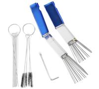 iplusmile Kit De Limpieza De Carburador Cepillo y Aguja De Limpiador De Acelerador Portátil