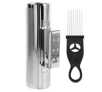 iplusmile Kit de Percusión Guiro de Metal de Acero Inoxidable con Raspador Instrumento Portátil para Adultos para Educación Musical y Desarrollo del Talento