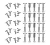 iplusmile Kit de Reparación de Gafas sin Montura 60 Pares de Tornillos y Tuercas de Precisión Tamaño 4 Triángulo 23X155X34 MM Accesorios para Mantenimiento y Fijación de Monturas