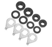 iplusmile Kit de Tuercas y Arandelas para Eje de Bici de Acero Resistente Incluye Seguridad y Compatible con Ruedas Delanteras y Traseras para Bicicletas de Montaña y Eléctricas