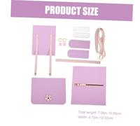 iplusmile Kit DIY para Bolso Bandolera Pequeño de Tejida Color Púrpura Sakura Materiales Resistentes y Conjunto Completo para Manualidades de Bolsos Artesanales