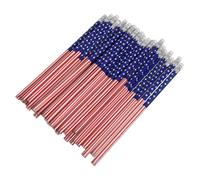iplusmile Lápices de Dibujo y Escritura Diseño Colorido de Bandera Estadounidense, Set de 36 Unidades para y Fiestas Escolares del Día Independencia