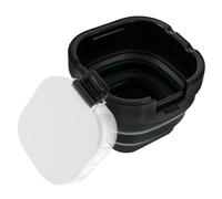 iplusmile Lavadora de Pinceles Portátil Multifuncional Silicona y PP Cubo Plegable para Limpieza de Acrílico y Óleo para Artistas Movimiento Compacto y Duradero Color Verde Oscuro
