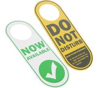 iplusmile Letrero Colgante de Puerta Fácil de Montar y Leer de Doble Cara No Molestar en PVC Adecuado para Alojamientos y Oficinas