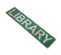 iplusmile Letrero De Hojalata Retro Decoración De Pared Para Biblioteca Letrero De Puerta Arte De Pared Para Oficina Hogar Aula Dormitorio Cafetería Club