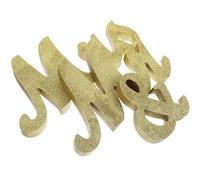 iplusmile Letrero de Madera Dorado Sr y Sra para Bodas y Aniversarios Decoración Rústica para Mesa de Centro Pieza Ligera y Portátil Adecuado para Fiestas y Día de San Valentín