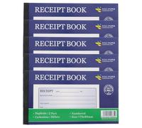 iplusmile Libro de Recibos de 2 Partes en Papel, Compacto Copias Legibles para Gestión de Pedidos y Facturas en Comercios Minoristas, Paquete de 5 Unidades