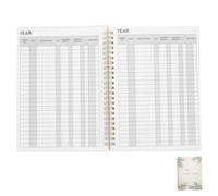 iplusmile Libro de Registro de Cheques Portátil Cuaderno Contabilidad Personal Control Financiero Seguimiento Gastos Cuentas Bancarias
