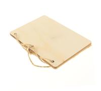 iplusmile Libros de Votos Matrimoniales de Madera 4 Piezas 2 Juegos Cuadernos Rústicos Papel Kraft Artesanal Diseño Reciclado Accesorios para Bodas y Decoración de Eventos