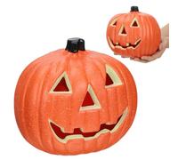 iplusmile Linterna De Calabaza De Halloween Novedad De Jack-O-Lantern Linterna De Calabaza con Luz LED De 8 Pulgadas para Decoración De Halloween Luz De Hadas Fiesta En Casa